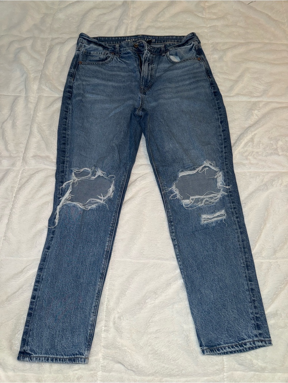 American Eagle Outfitters Distressed mom Jeans